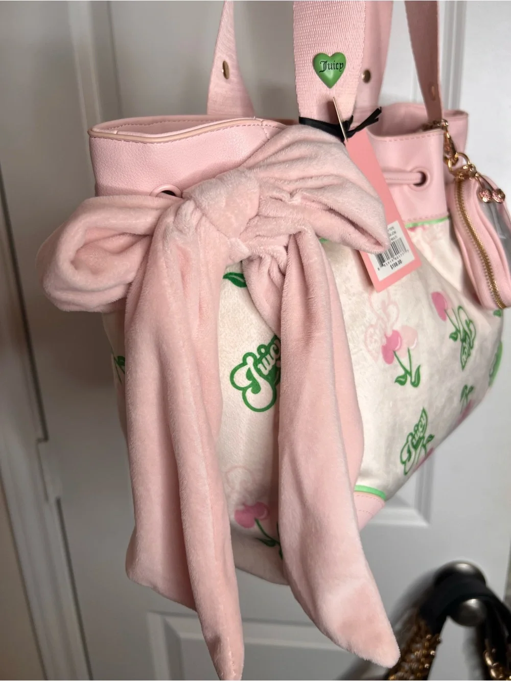 Juicy Couture Retro Cherry Tote Cream Multi